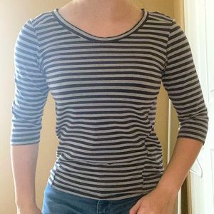 Cute Black and Grey Striped Shirt